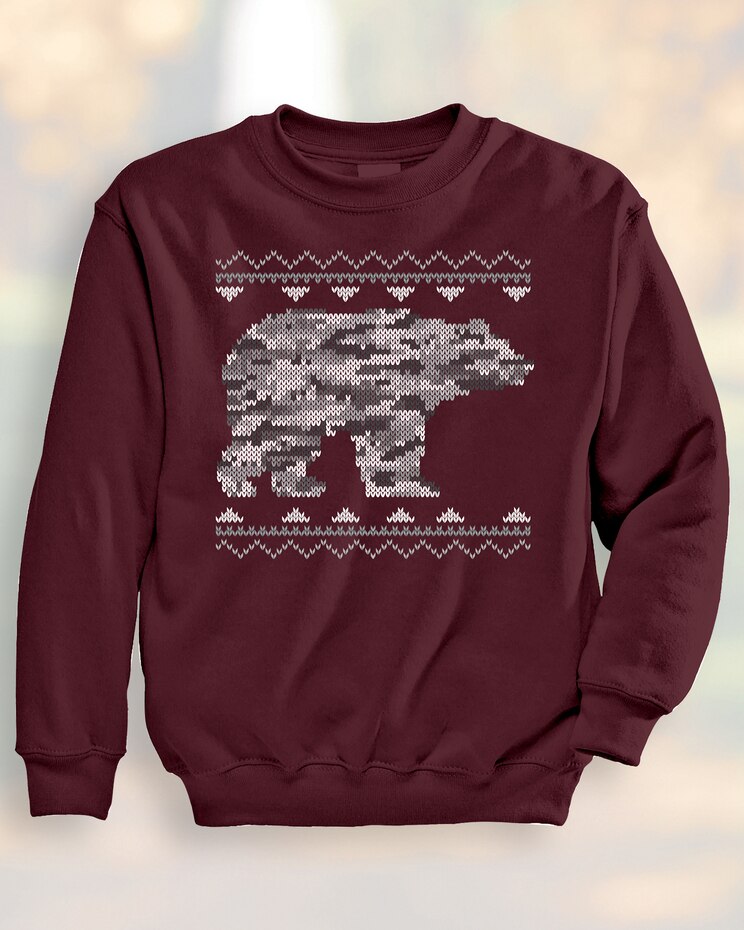 Jacquard Bear Sweatshirt image number 1