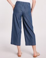 DenimLite Cropped Mid-Rise Flare Pants thumbnail number 3