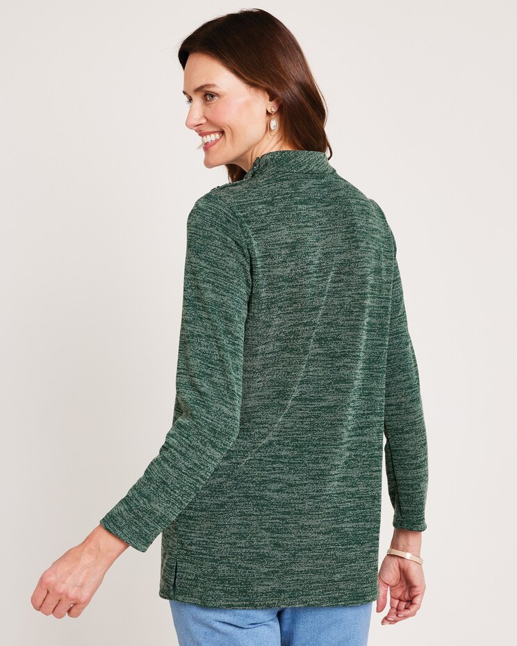 Mock Neck Button Tunic image number 2