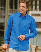 John Blair® Long-Sleeve Linen-Look Pilot Shirt thumbnail number 2