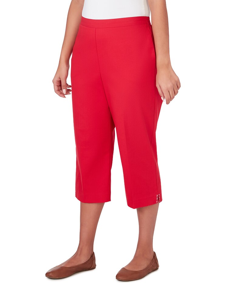 Alfred Dunner® All American Twill Capri with Pockets image number 5