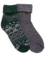 MUK LUKS® 2PK Short Heat Retainer Socks thumbnail number 1