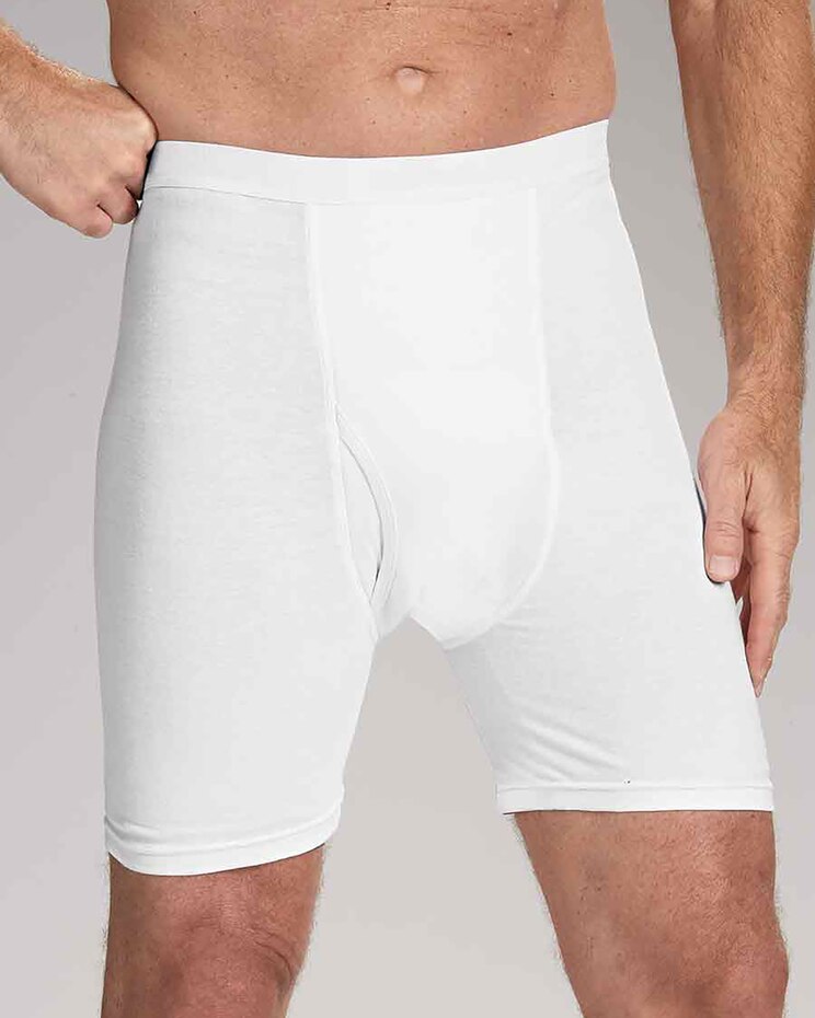 Haband Men's Cotton Incontinence Mid-Length Briefs image number 1