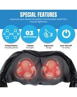 3D Shiatsu Heating Neck & Back Wrap Massager thumbnail number 3