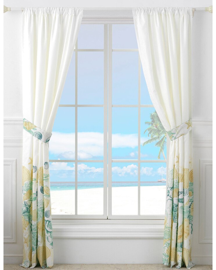 Grand Bahama Panel Pair with Tie Backs image number 2