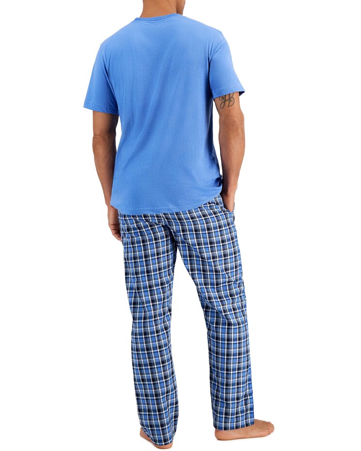 Hanes Woven Pant with Knit SS Top image number 5