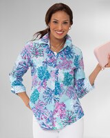 Foxcroft® Non-Iron Coral Reef Shirt thumbnail number 1