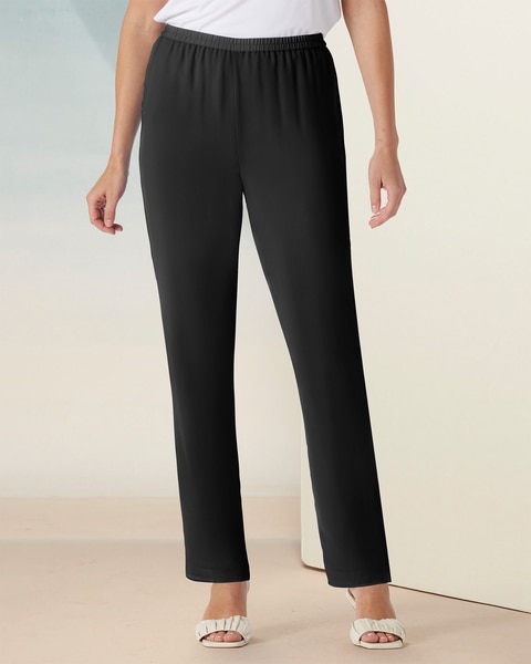 Flirty Solid Slim Leg Pants