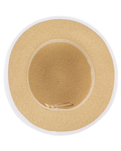 Womens Paperbraid Bucket With Bound Edging Hat