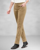 SlimSation® Tapered-Leg Pincord Pants thumbnail number 1