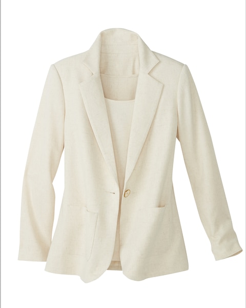 Look-Of-Linen Blazer