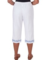 Alfred Dunner® Summer Breeze Pull-On Border Cuff Capri thumbnail number 2