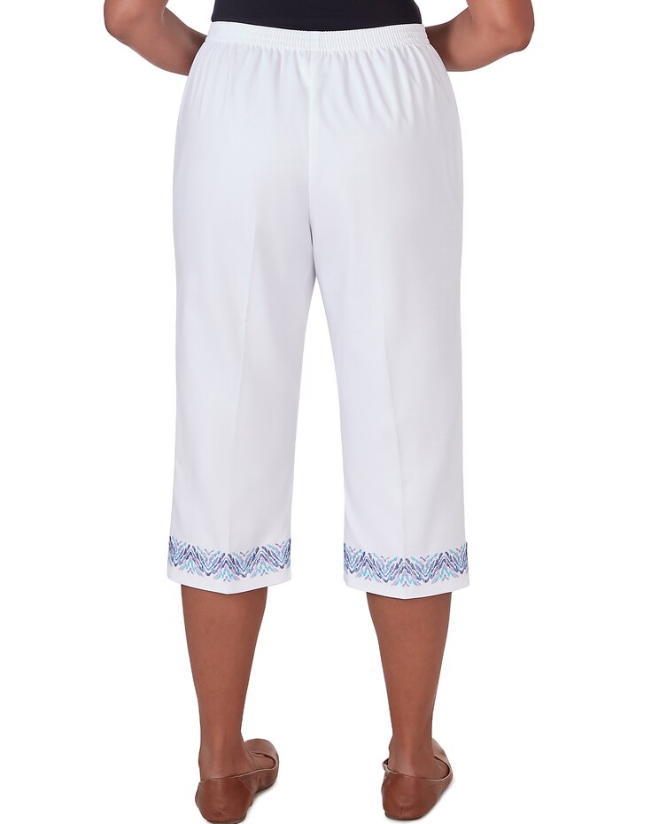 Alfred Dunner® Summer Breeze Pull-On Border Cuff Capri image number 2