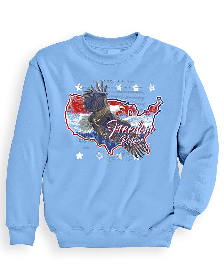 Signature Graphic Sweatshirt - Eagle America image number 1