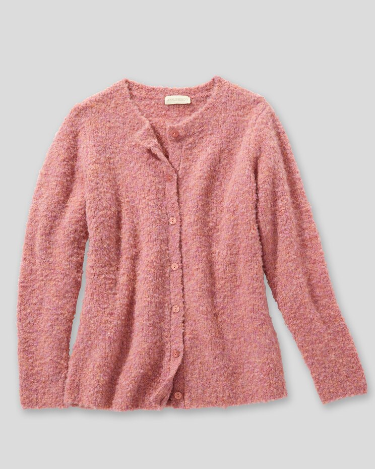 Luxe Bouclè Button-Front Cardigan image number 2