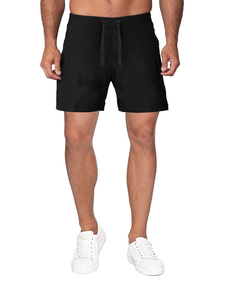 Men's Slim Fit 7" Performance Active Workout Training Shorts With Mesh Lining image number 1