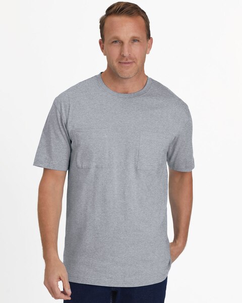 John Blair Everyday Jersey Knit Short-Sleeve Two-Pocket Tee