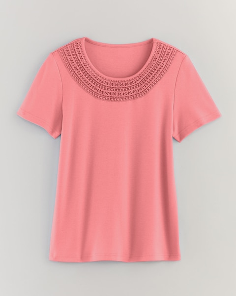 Essential Knit Crochet Trim Top