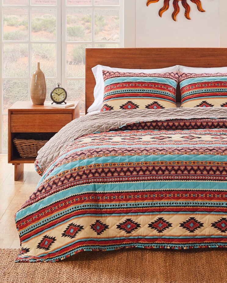Greenland Home Fashions Red Rock Quilt Set image number 1