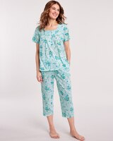 Floral Roses Capri Pajamas thumbnail number 1