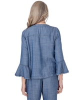 Alfred Dunner® Blue Bayou Chambray Jacket thumbnail number 2