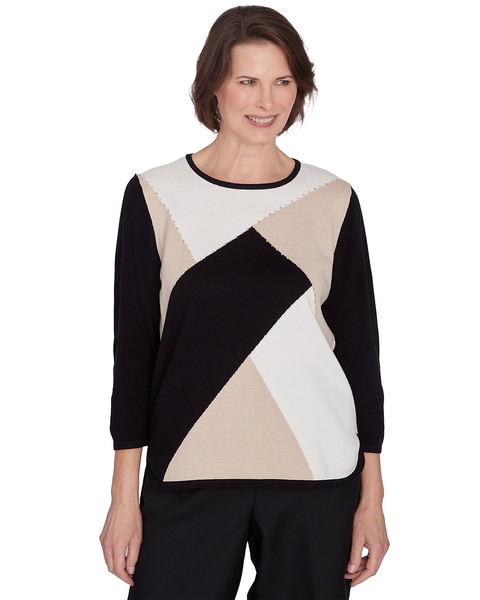 Alfred Dunner® Classics Colorblock Beaded Top