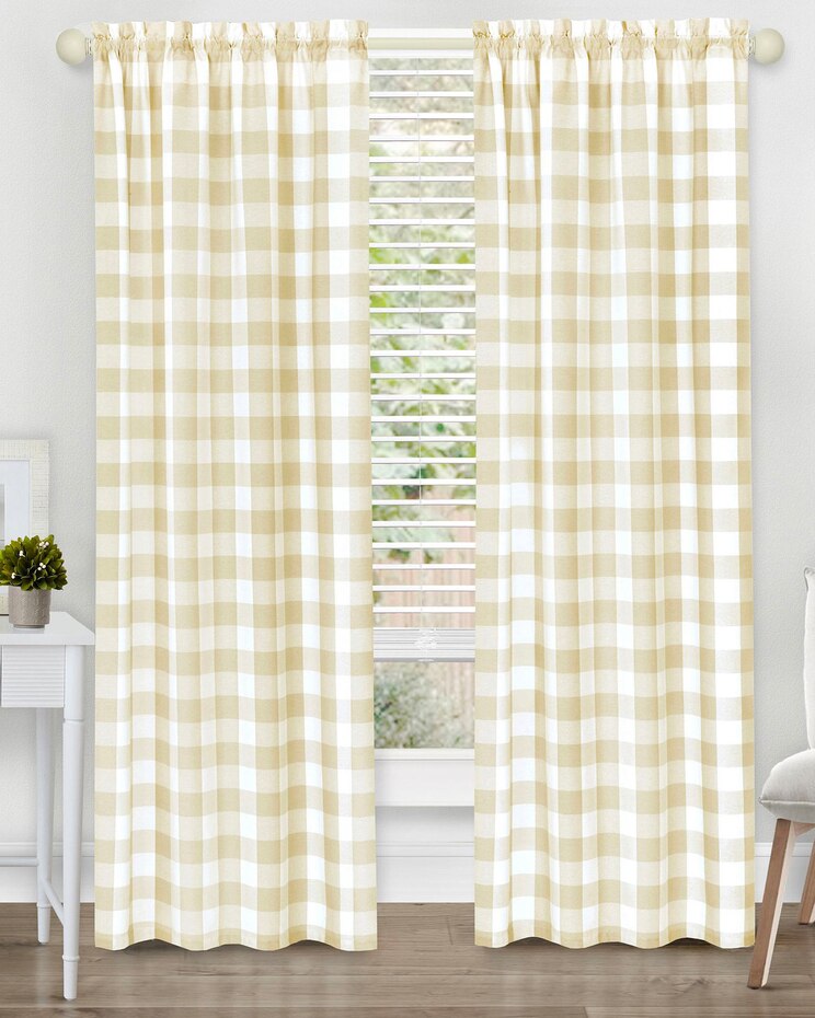 Hunter Rod Pocket Window Curtain Panel image number 1