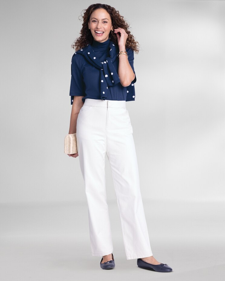 Dennisport Comfort-Waist Relaxed Straight Leg Chinos image number 2