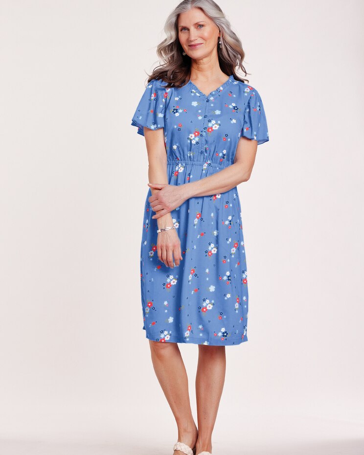 Ruffle Challis Dress image number 1