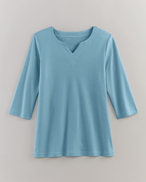 Essential Knit Notched Tee
