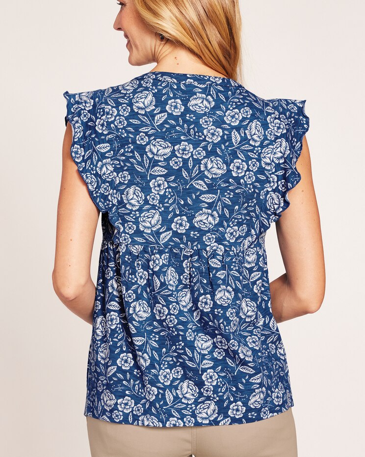Ruffle Knit Top image number 2