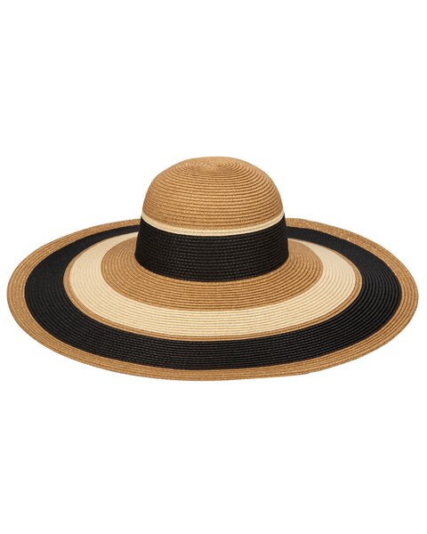 Las Palmas Floppy- Ultrabraid Striped Floppy Hat