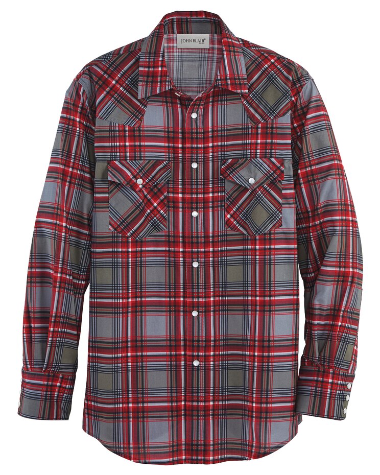 John Blair Long-Sleeve Snap-Front Shirt image number 1