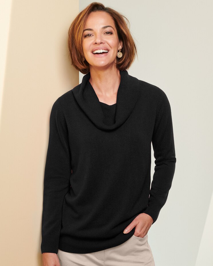 Soft Spun™ Acrylic Cowl Sweater image number 1