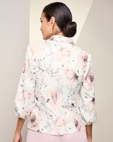 Printed Jacquard Knit Jacket thumbnail number 2