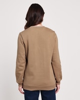 Fair Isle Printed Yoke Sweatshirt thumbnail number 3