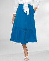 Boardwalk Knit Flounced Midi Skirt thumbnail number 1