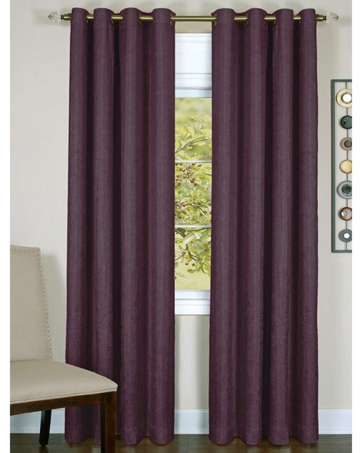 Taylor Lined Grommet Window Curtain Panel image number 1