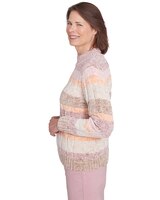 Alfred Dunner® Telluride Chenille Spray Dyed Stripe Sweater thumbnail number 4