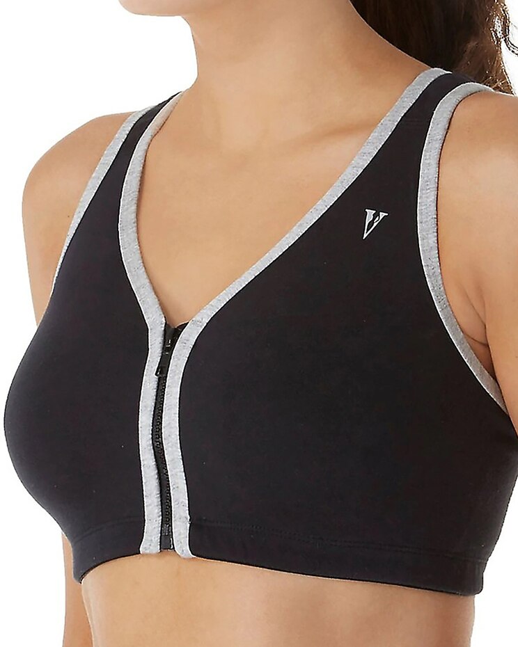 Valmont Zipper Front Sports Bra image number 1