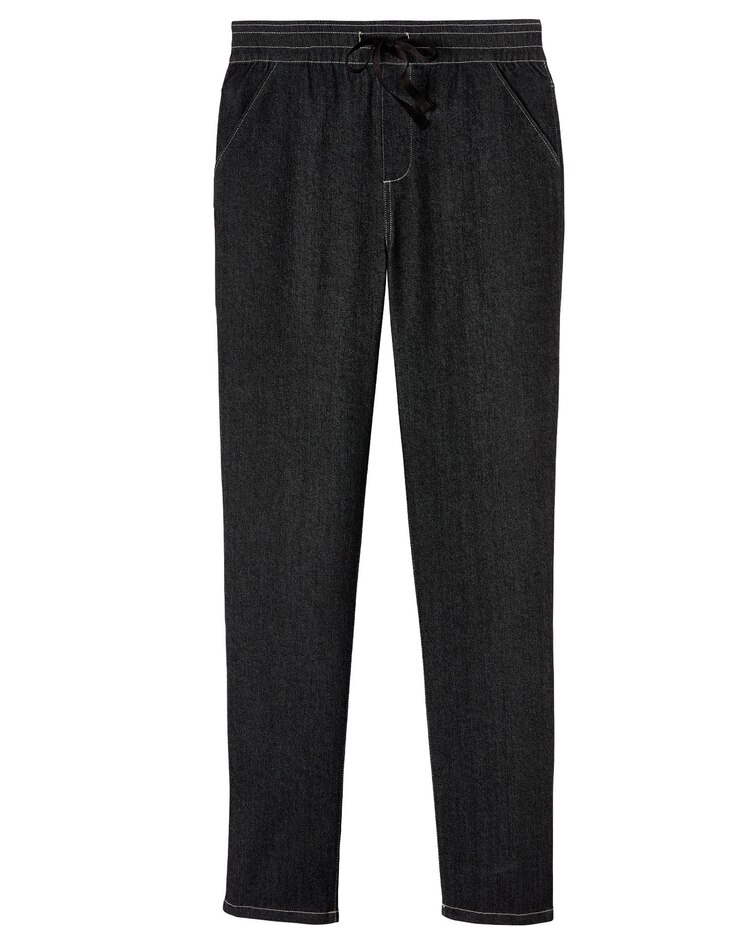 Haband Women’s Pull On Stretch Jeans with Flat Elastic Waist image number 1