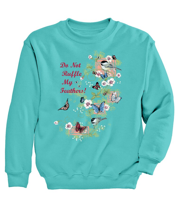 Ruffle Graphic Sweatshirt image number 1