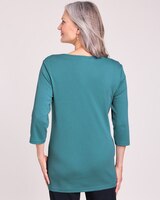 Essential Knit Embroidered Tunic thumbnail number 3