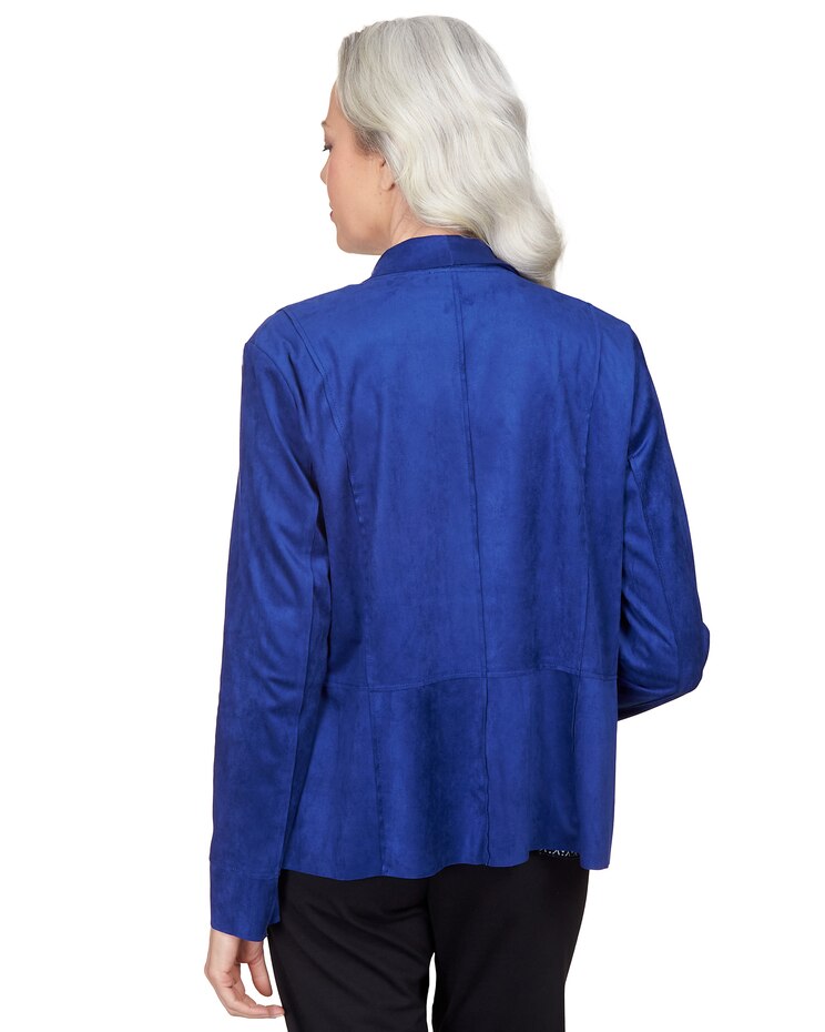 Alfred Dunner® Downtown Vibe Suede Cascade Jacket image number 2