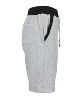 Men's Slim Fit French Terry Jogger Sweat Lounge Shorts With Contrast Color Trim Design thumbnail number 4