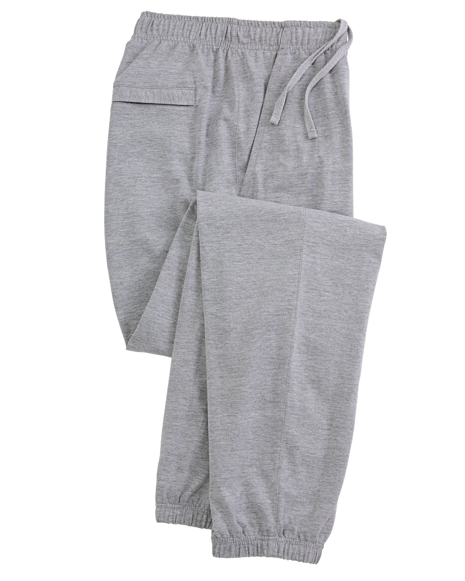 Haband Men’s Jersey Comfort Pants, Elastic Cuff