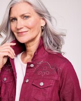 DenimEase™ Embellished Jacket thumbnail number 3