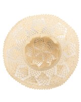 One Of A Kind- Open Weave Crochet Paper Floppy Hat thumbnail number 3