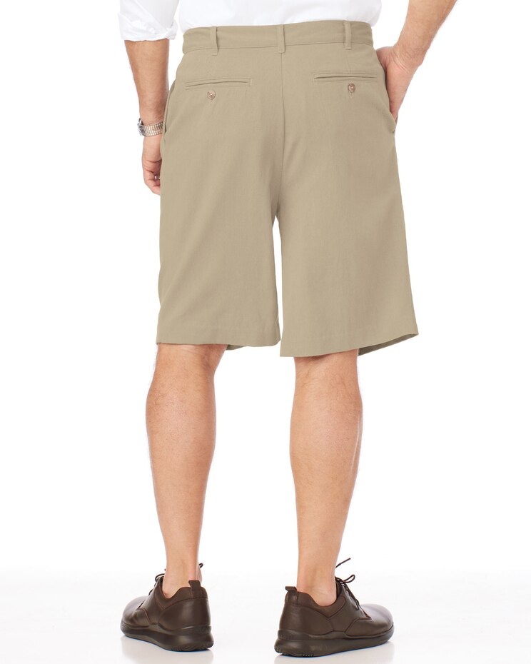 JohnBlairFlex Adjust-A-Band Relaxed-Fit Pleated Shorts image number 2
