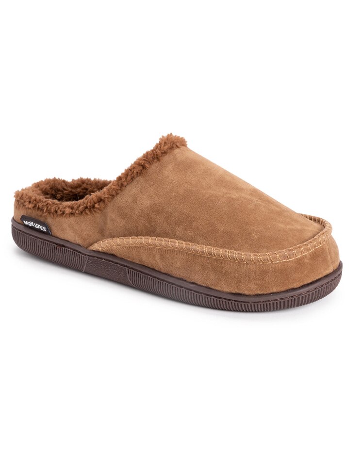 Muk Luks Faux Suede Clog Slipper image number 1
